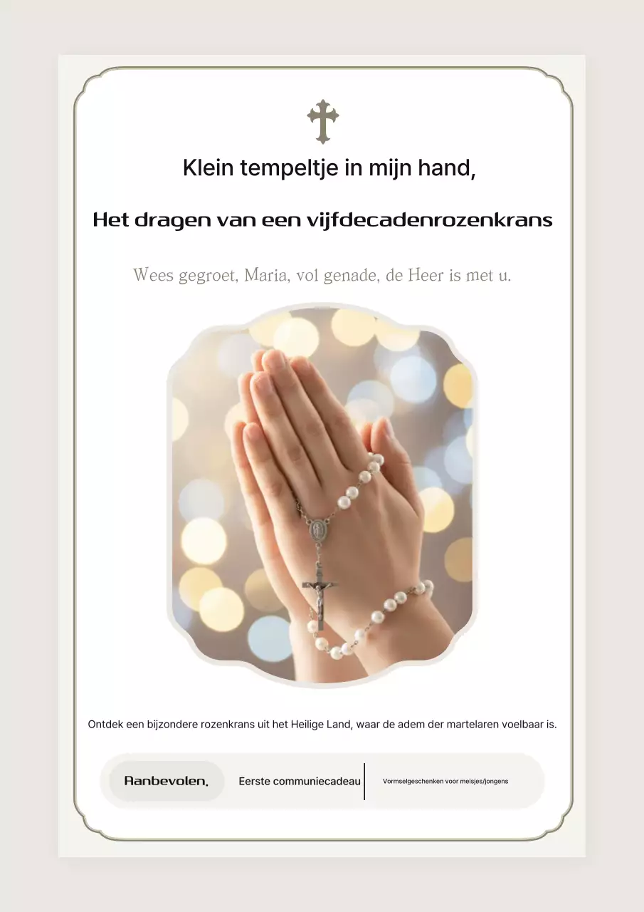 Beige Klassieke Religieuze Promotie