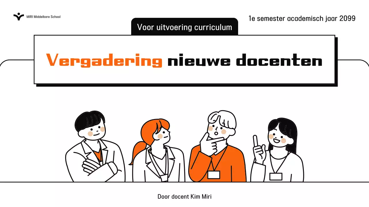 Handleiding voor eenvoudige Orange-trainingsbijeenkomsten