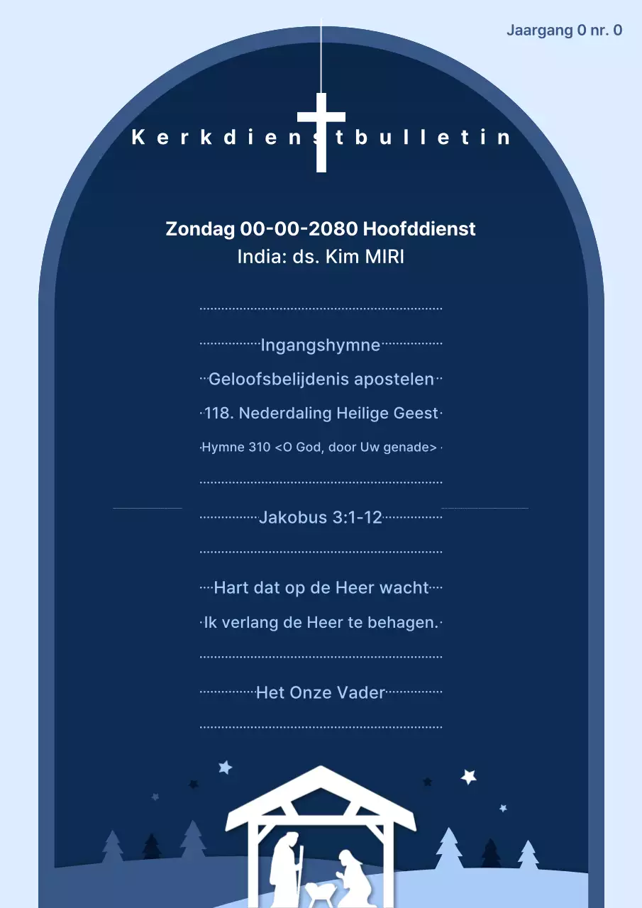 Blue Classic Kerkdienstgids