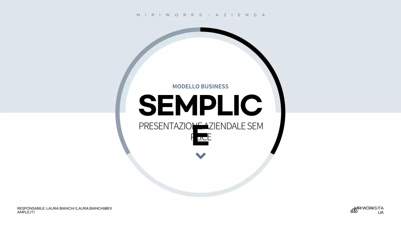 Descrizione dell'introduzione dell'azienda Sky Blue Simple