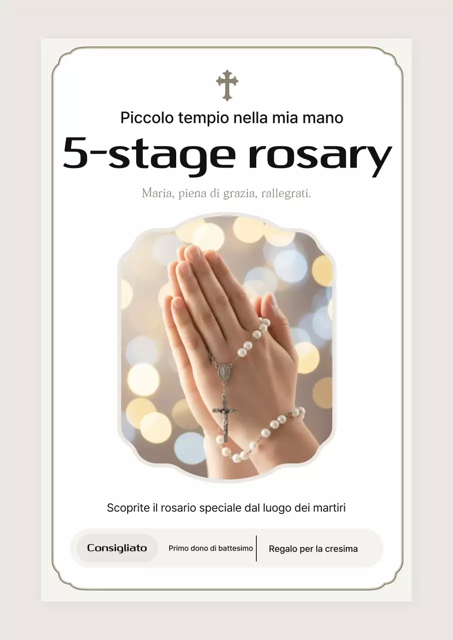 Promozione religiosa classica beige