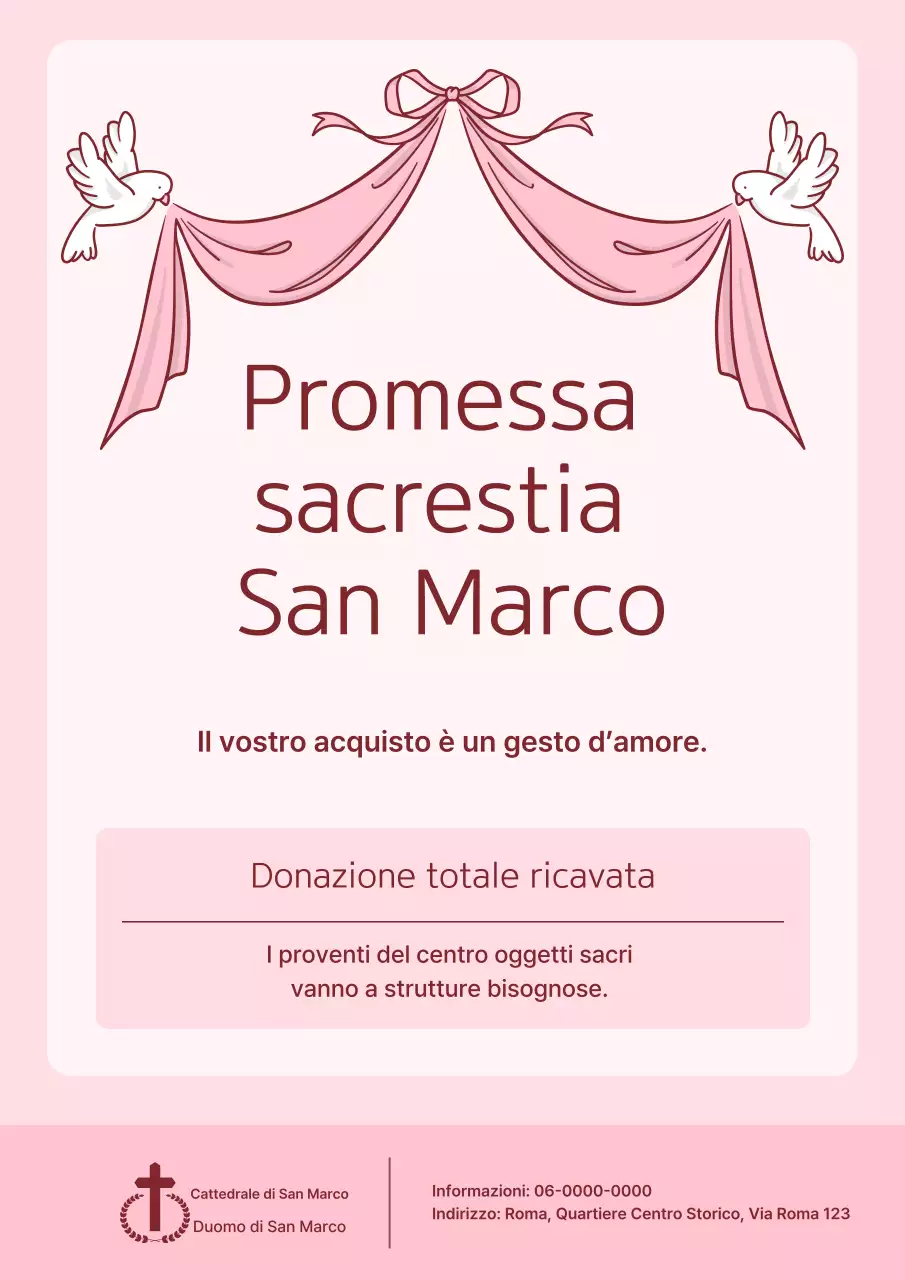 Campagna di donazione semplice rosa