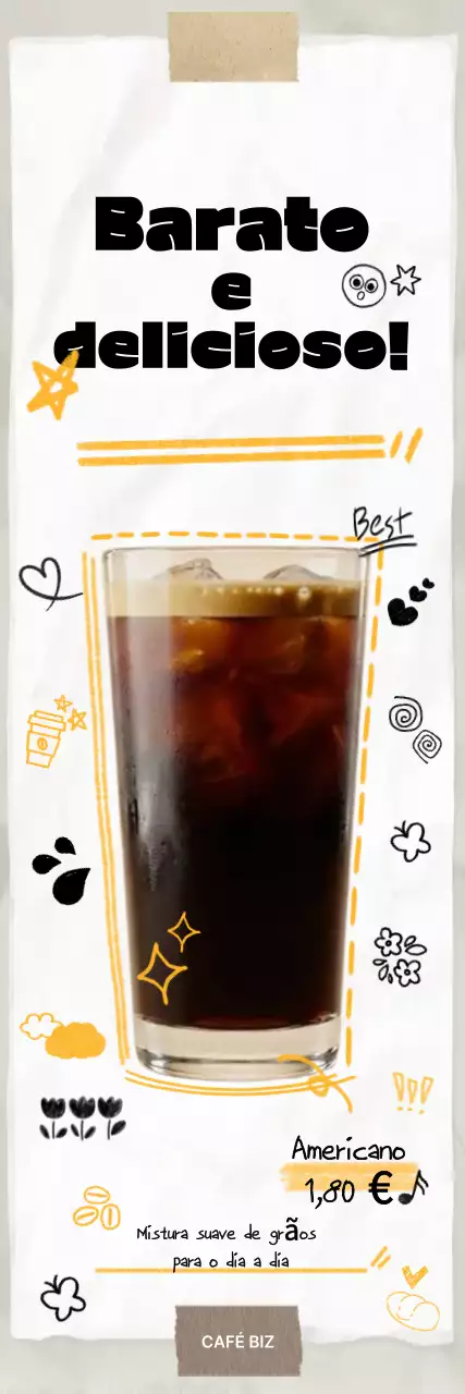 Anúncio de café White Pop