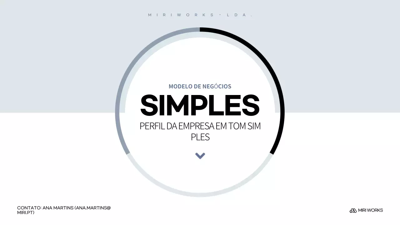 Descrição da Introdução da Empresa Sky Blue Simple