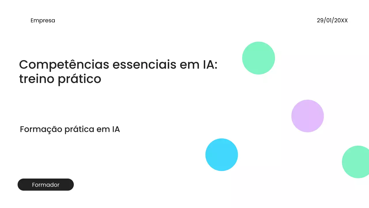 Apresentação do Curso de IA Moderna Branca