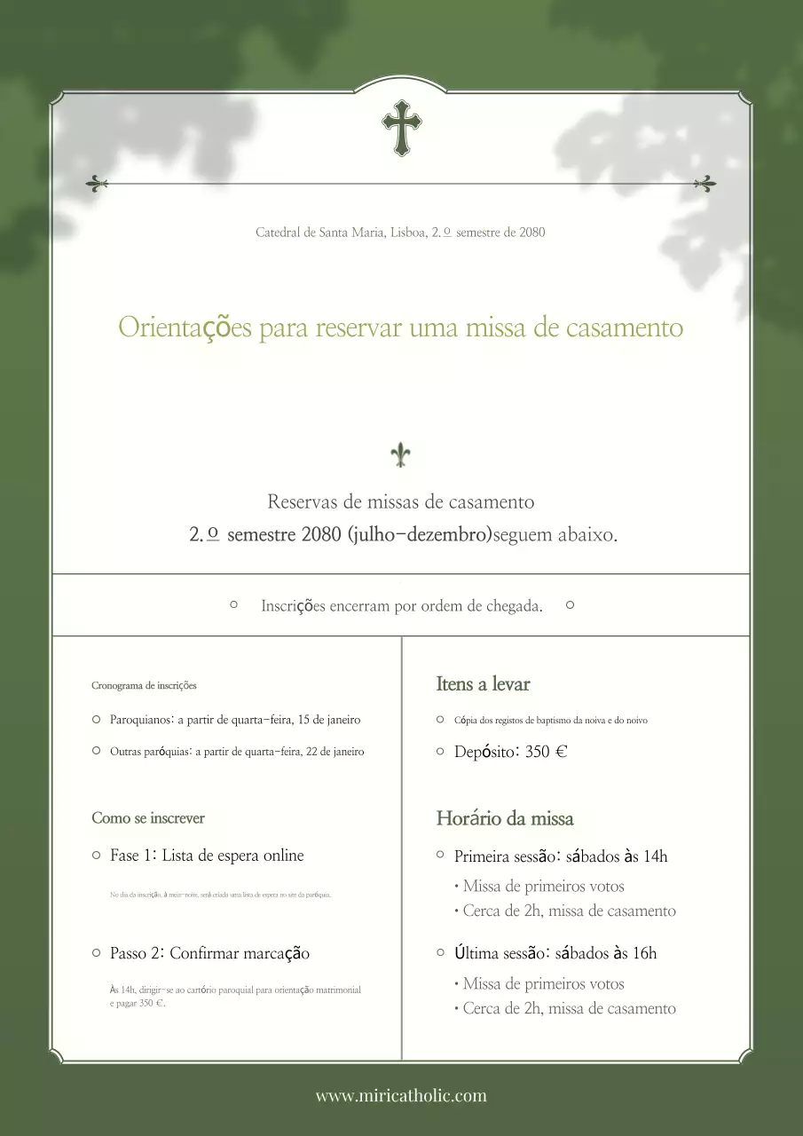 Guia de Casamento Khaki Neat