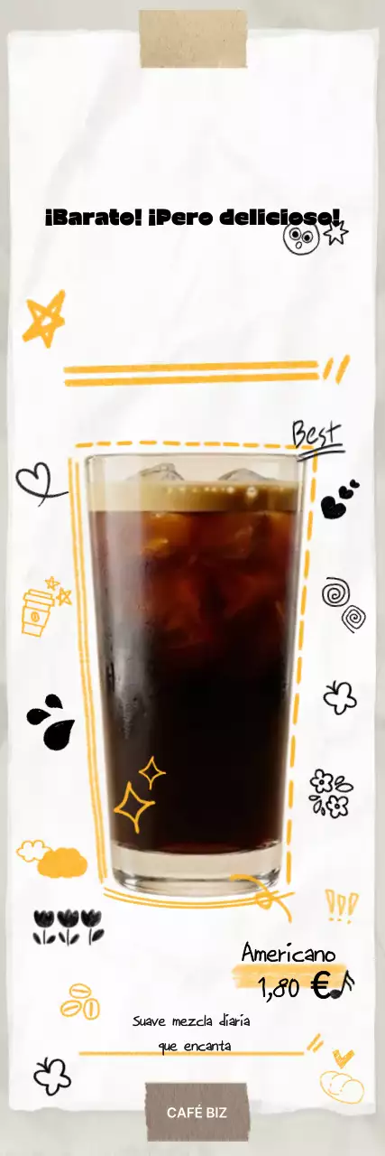 Anuncio de café White Pop