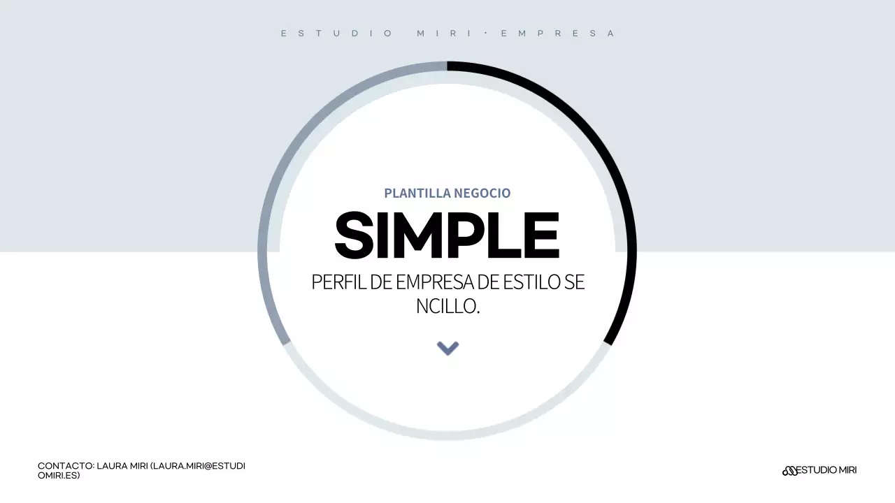 Descripción de la introducción de la empresa Sky Blue Simple