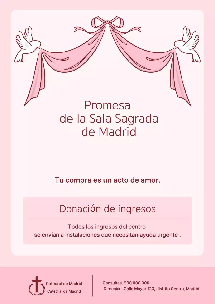Campaña de donación sencilla de Pink
