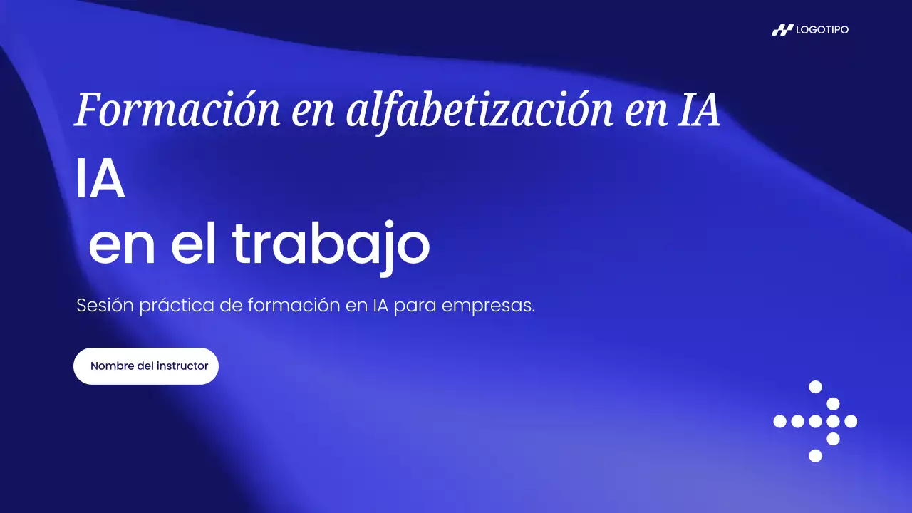 Invitación al curso de IA moderna de Blue