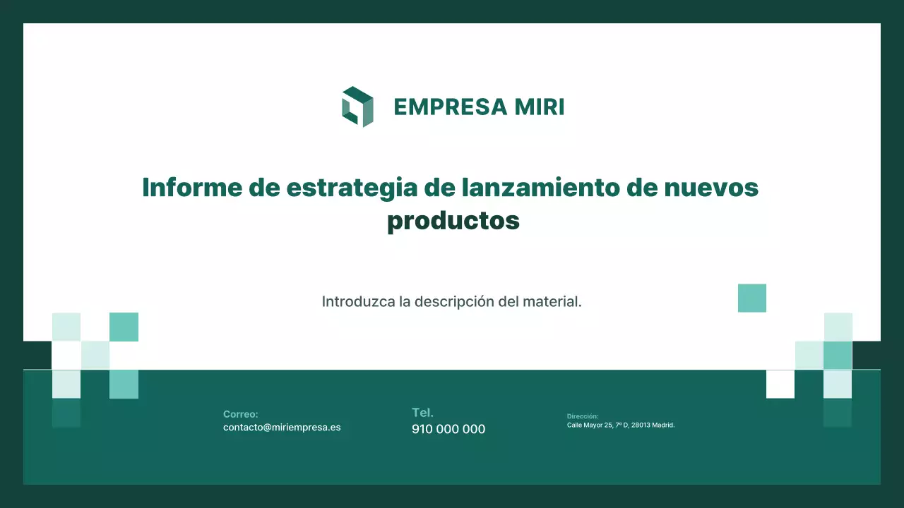 Informe de planificación moderna y ecológica