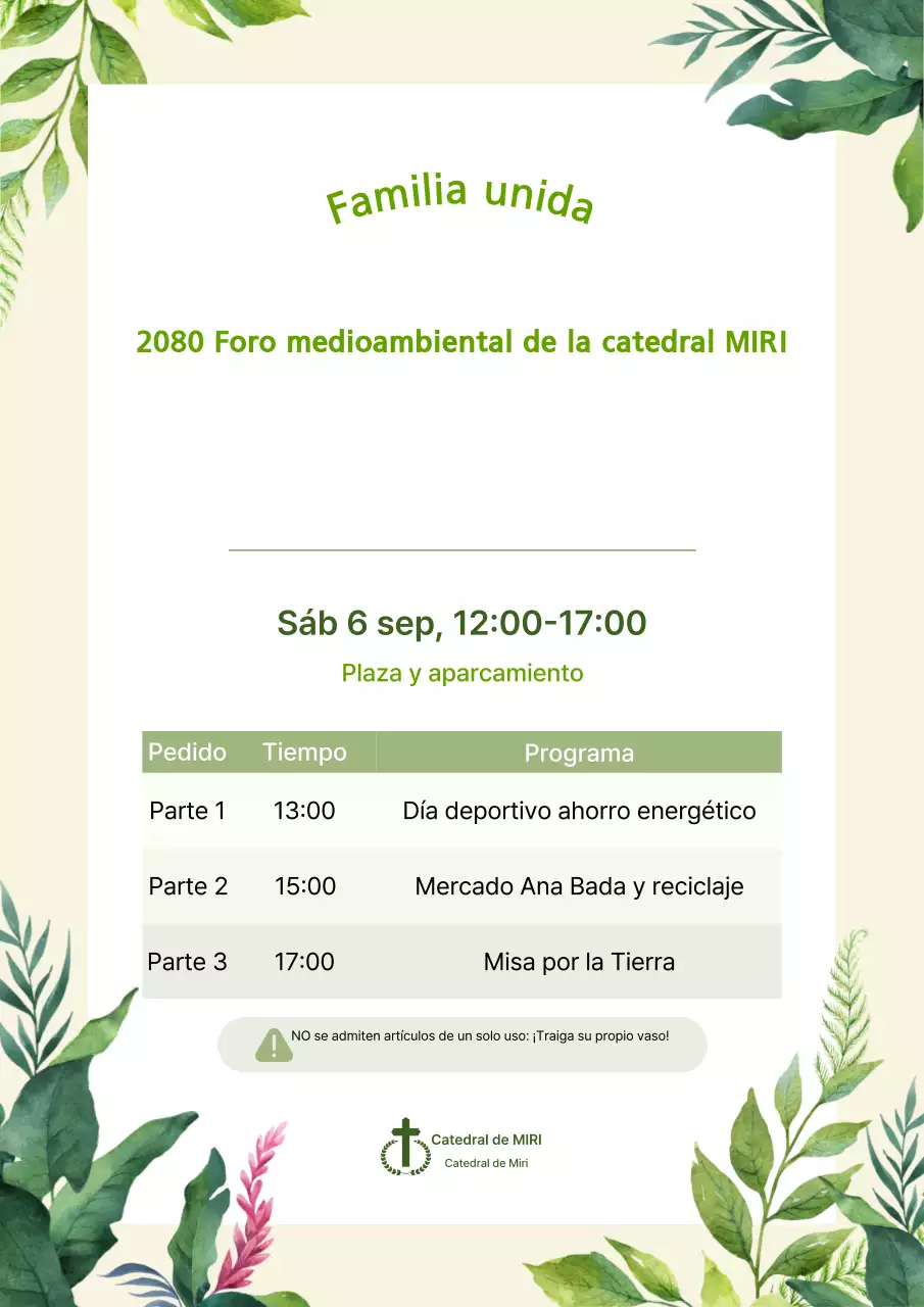 Evento Medioambiental Naturaleza Verde