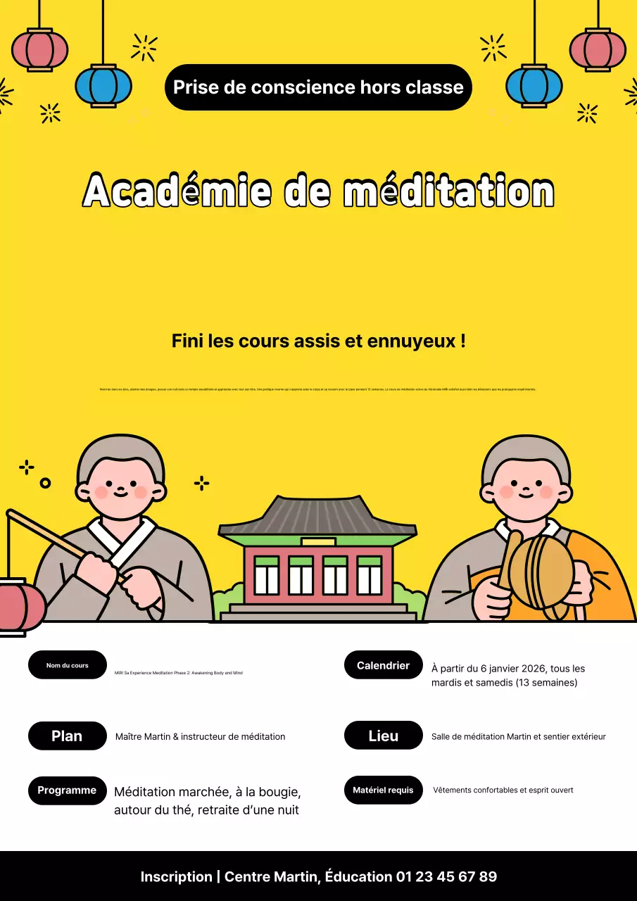 Guide du programme de méditation du bébé jaune