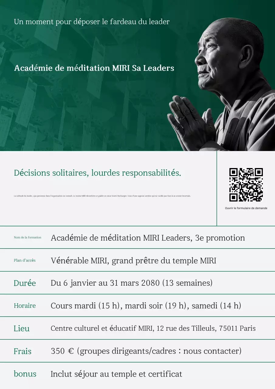 Guide de formation à la méditation traditionnelle verte