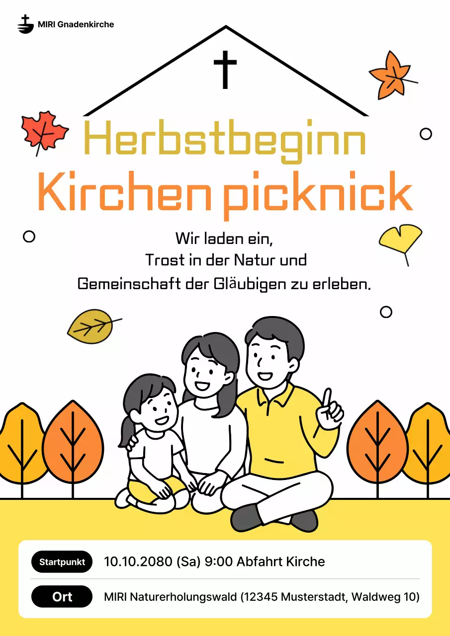Orange Baby Herbst-Veranstaltungsführer