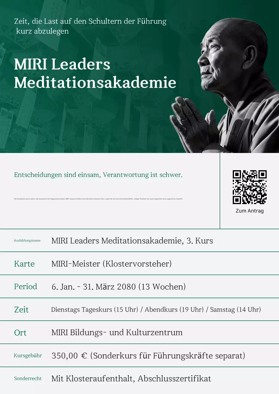 Anleitung zum Training traditioneller grüner Meditation