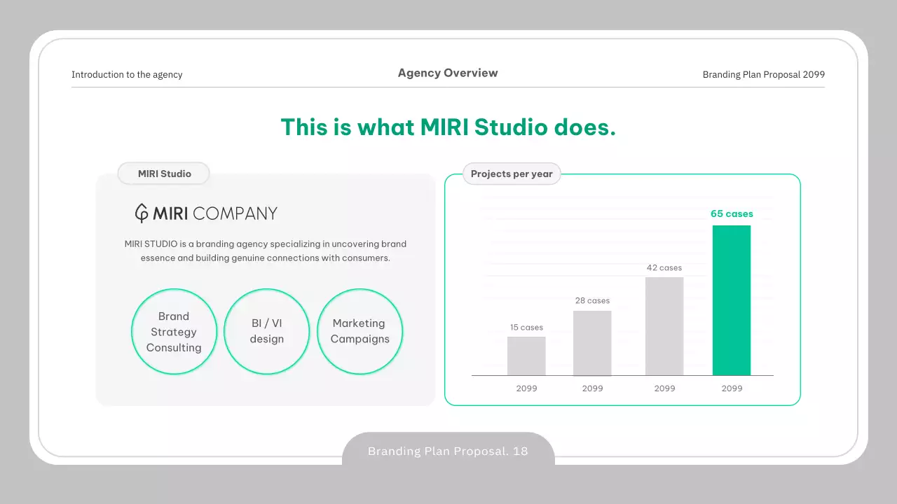 회색 전문 브랜딩 계획 문서