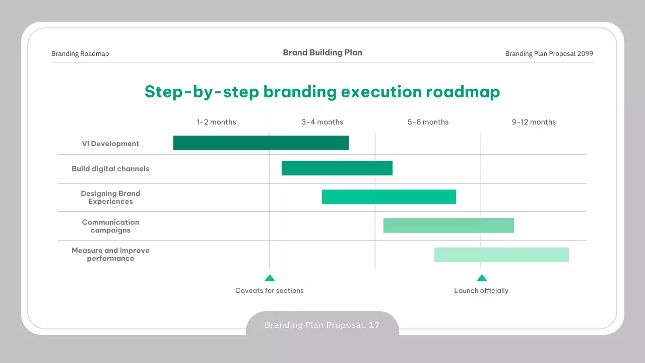 회색 전문 브랜딩 계획 문서