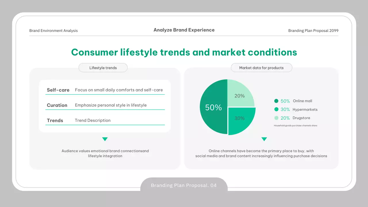 회색 전문 브랜딩 계획 문서