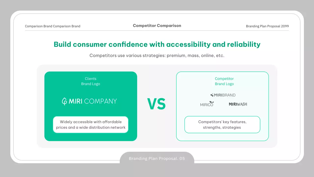 회색 전문 브랜딩 계획 문서