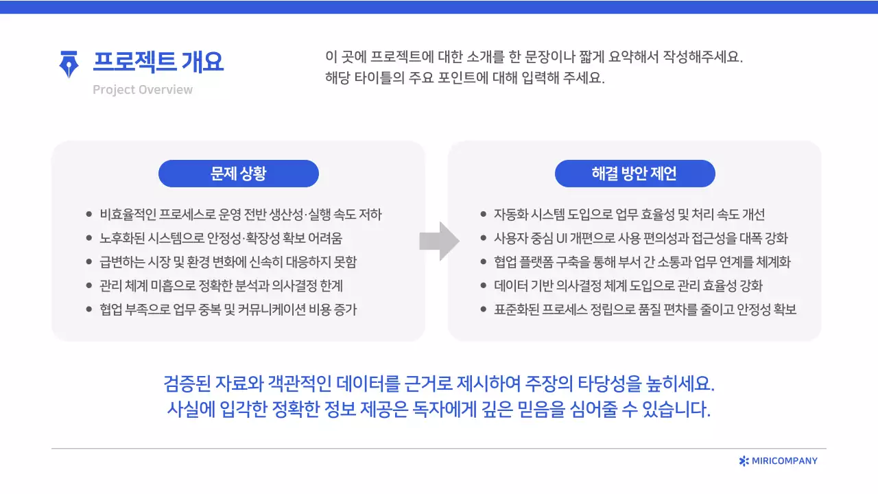 파랑 모던 보고서 분석
