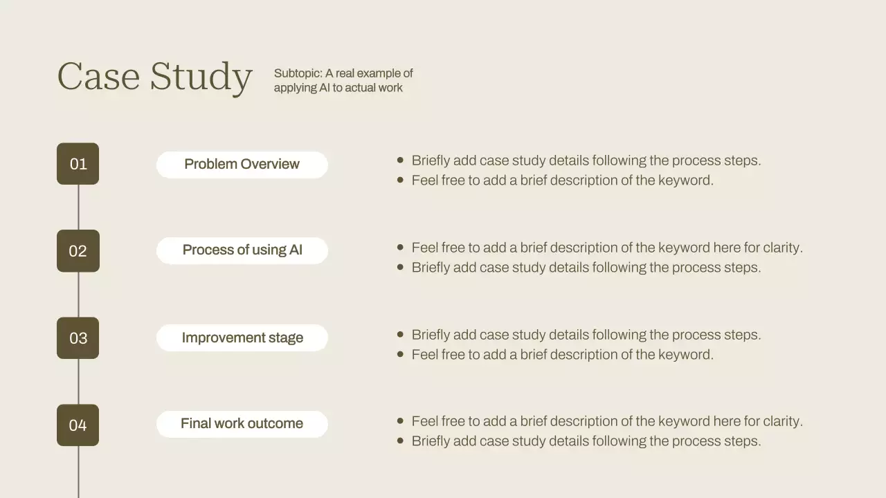 베이지색 현대 AI 강좌 발표