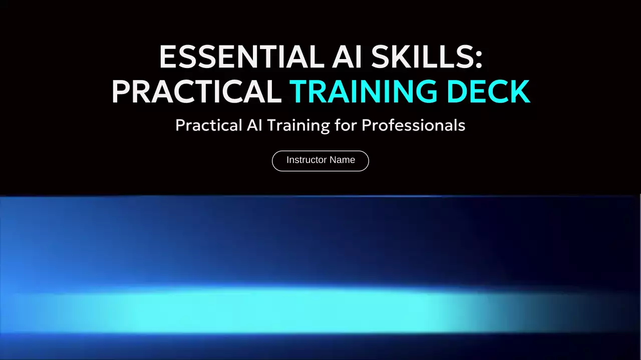 Presentasi Kursus AI Modern Biru