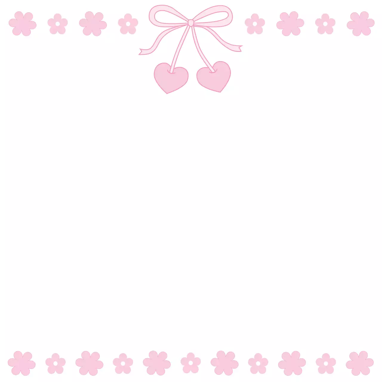 핑크 아기자기한 엽서 디자인