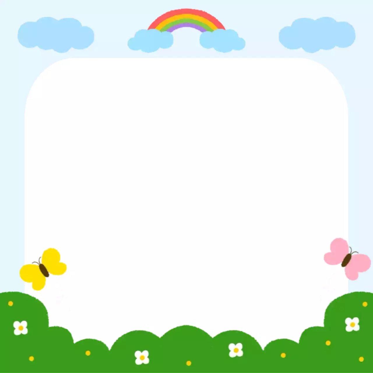 자연 봄 프레임