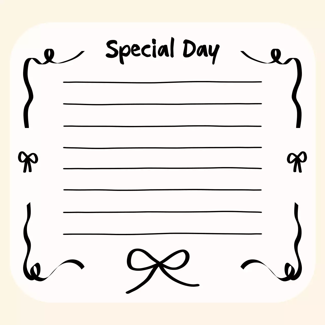 아이보리 심플 기념 노트