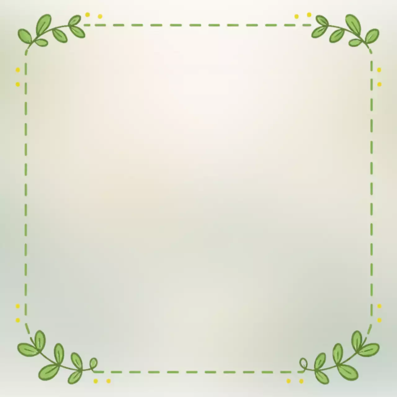 연두 심플 자연 프레임