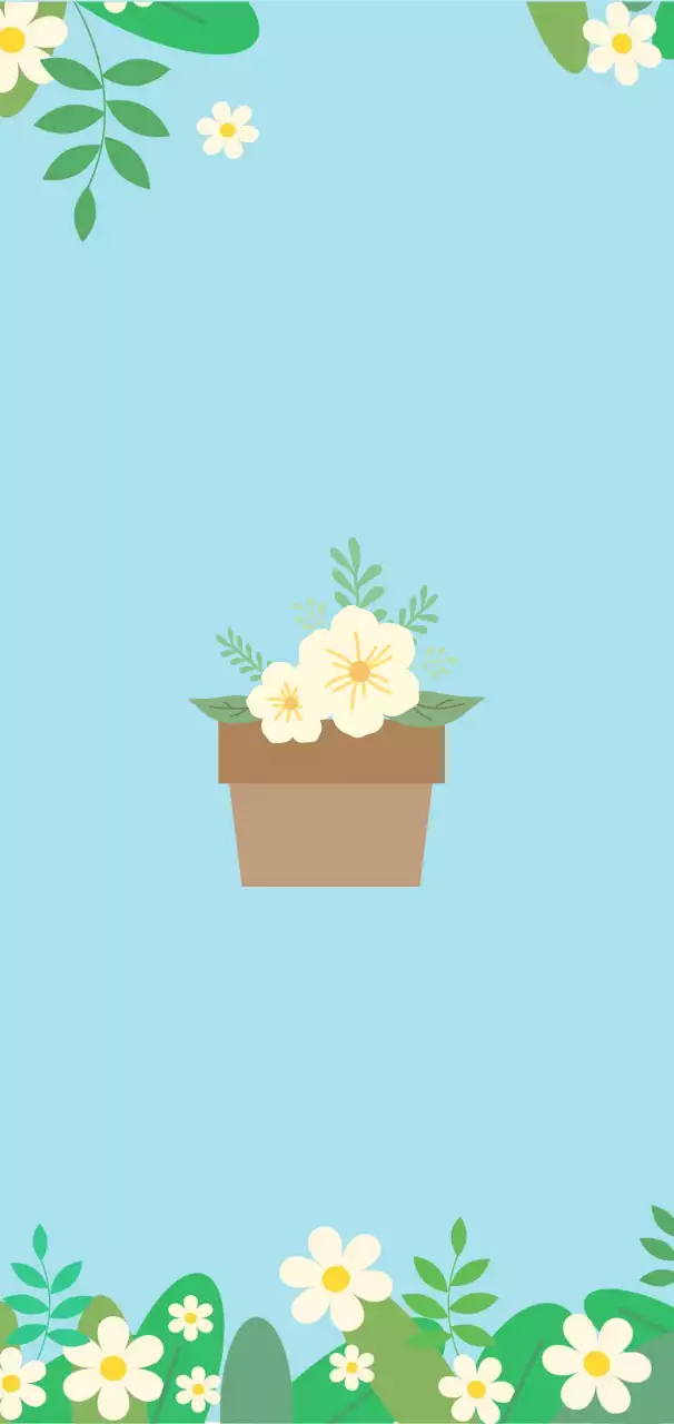 하늘색 심플 자연 엽서