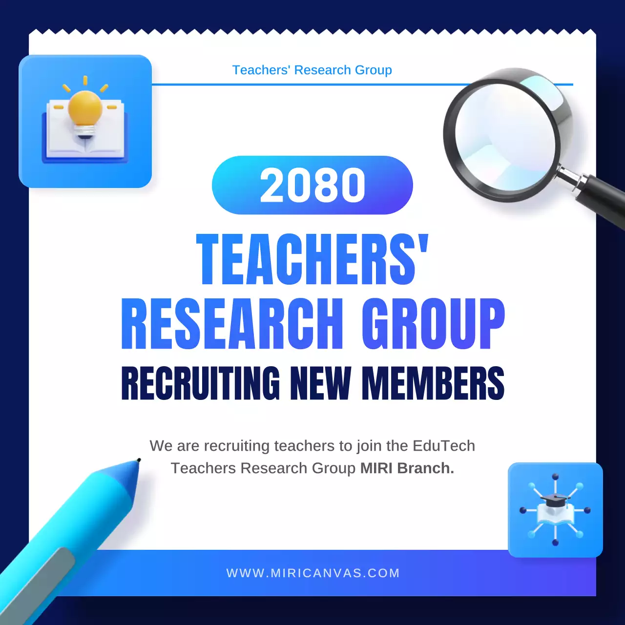 perekrutan pendidikan modern biru