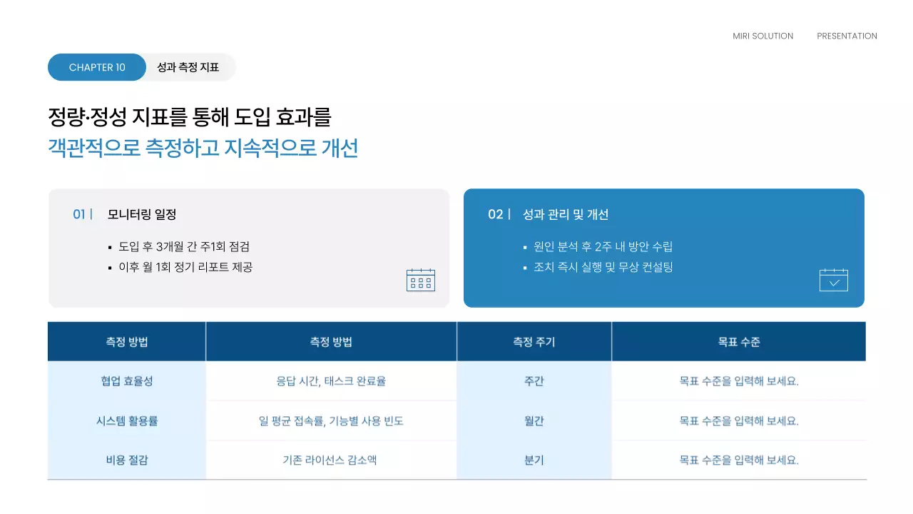 하늘색 모던 영업 제안서