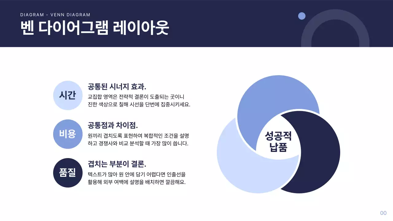 남색 심플 보고서 보고