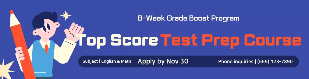 Blue Clean Education Advertisement