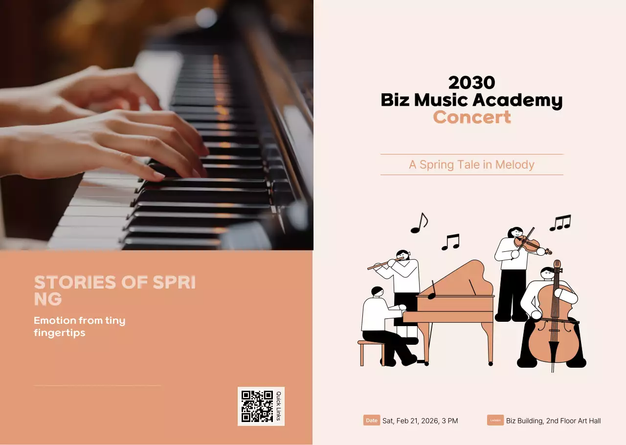 Beige Simple Concert Guide