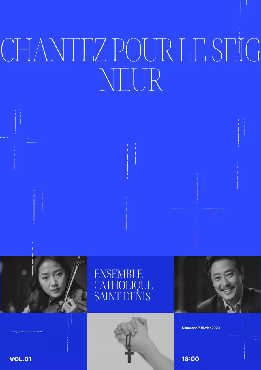 Concert de musique moderne bleue