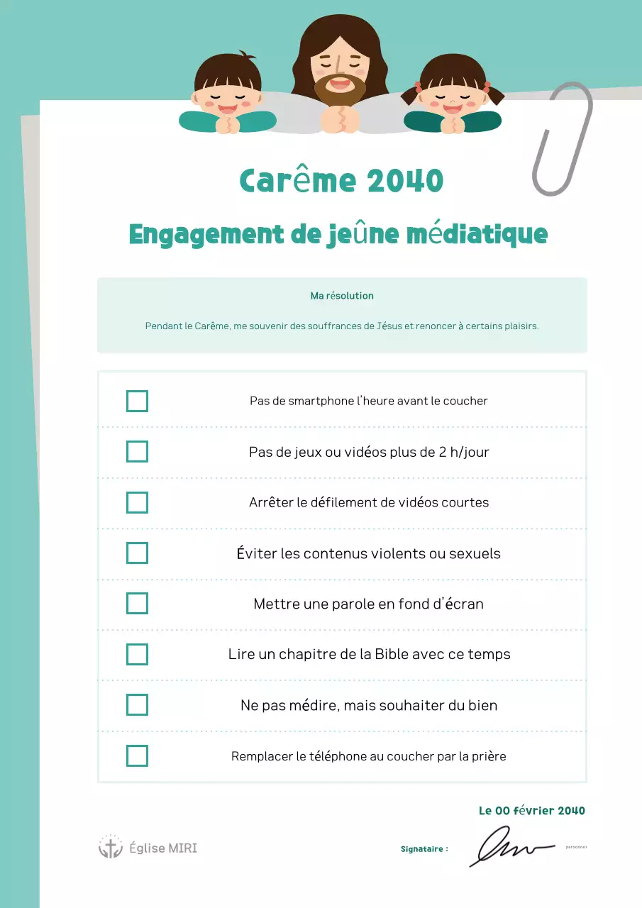 Campagne de Carême Mint Simple