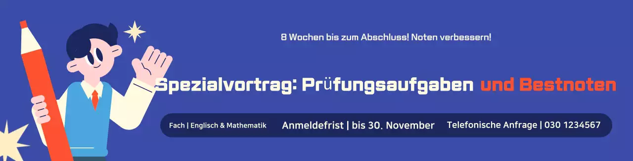 Werbung für „Blaue Sauberkeit“ im Bildungsbereich