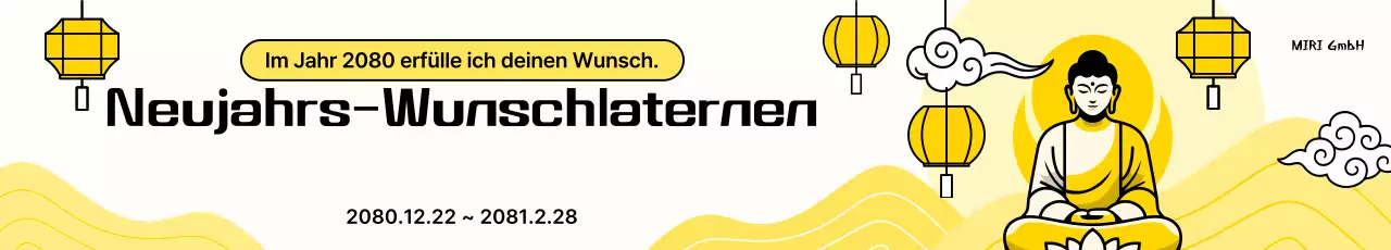 Gelbe traditionelle Neujahrsveranstaltung