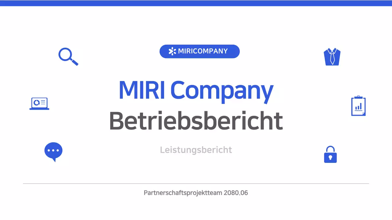 Blue Modern Berichtsanalyse