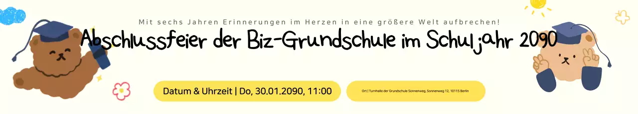 Leitfaden für die Abschlussfeier des Yellow Baby