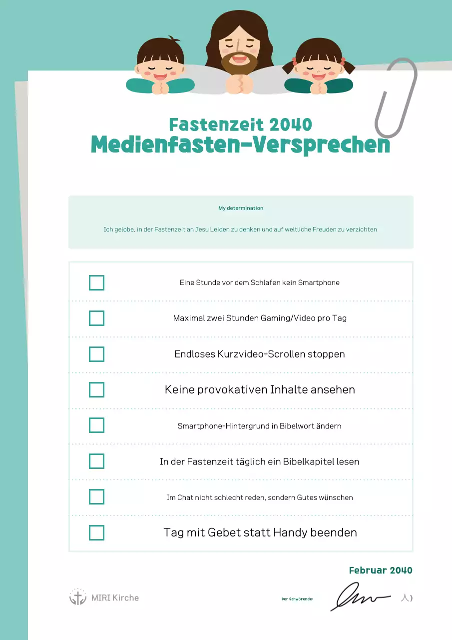 Mint Simple Fastenkampagne