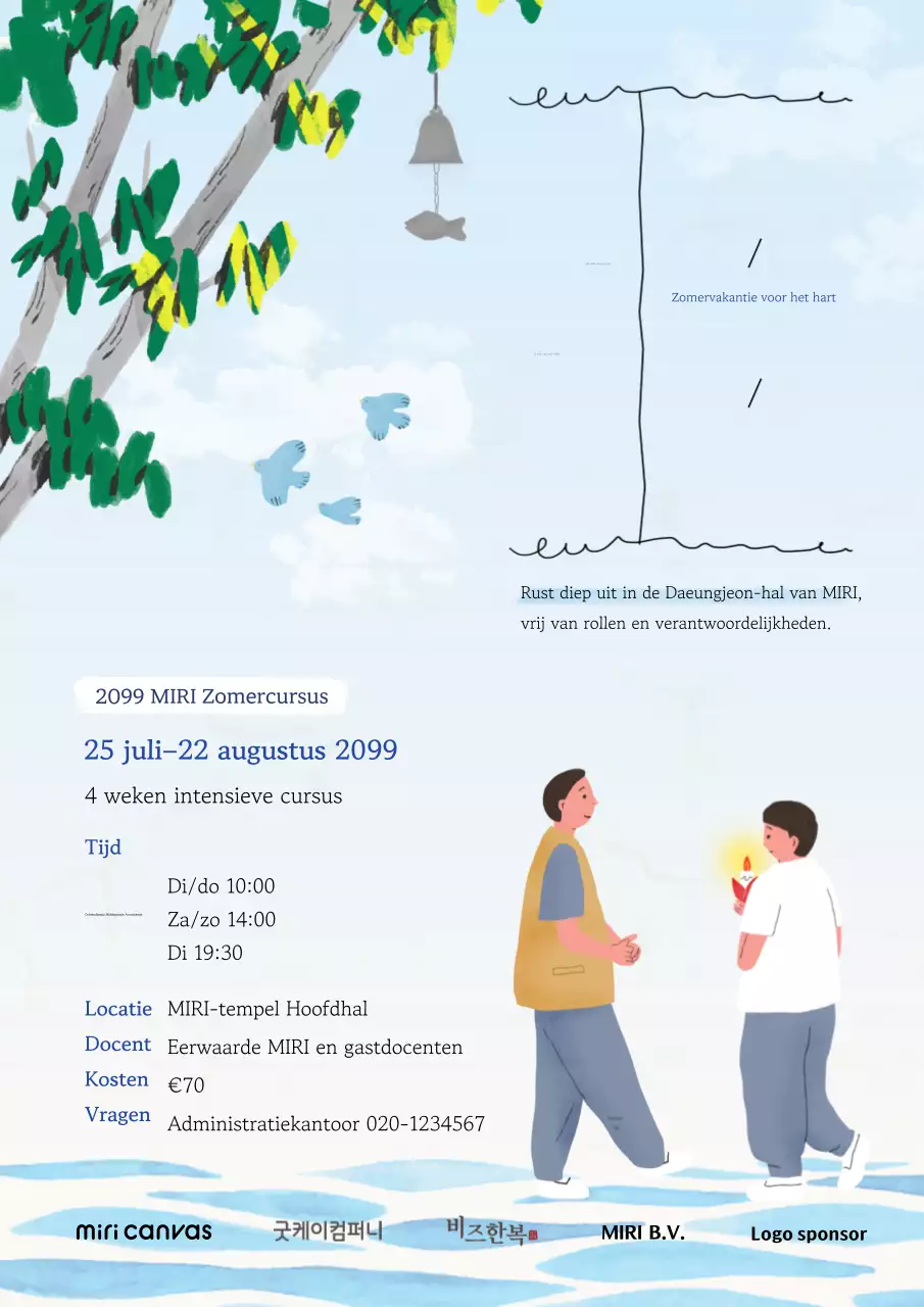 Hemelsblauwe baby zomerlezing