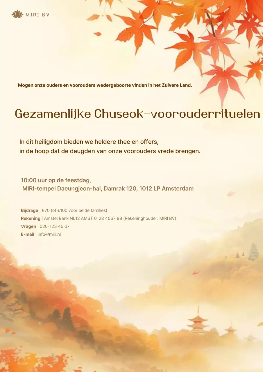 Oranje Traditionele Chuseok Gids