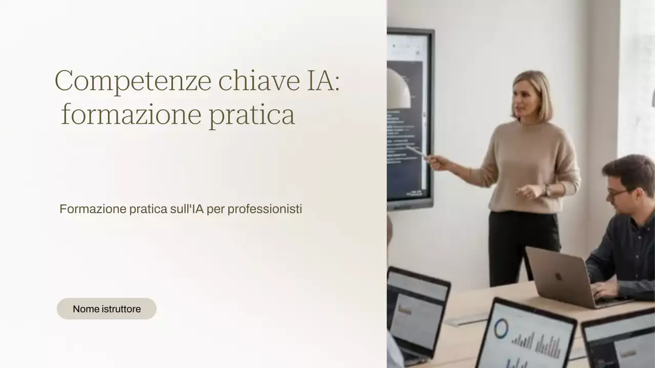 Presentazione del corso Beige Modern AI