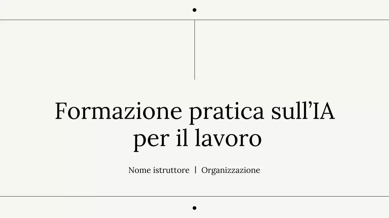 Presentazione del corso White Professional AI