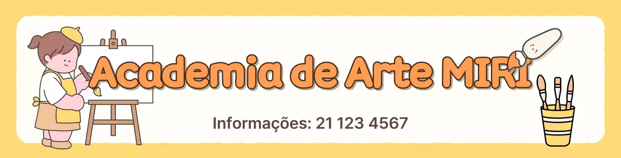 Promoção da Academia de Arte Yellow Baby