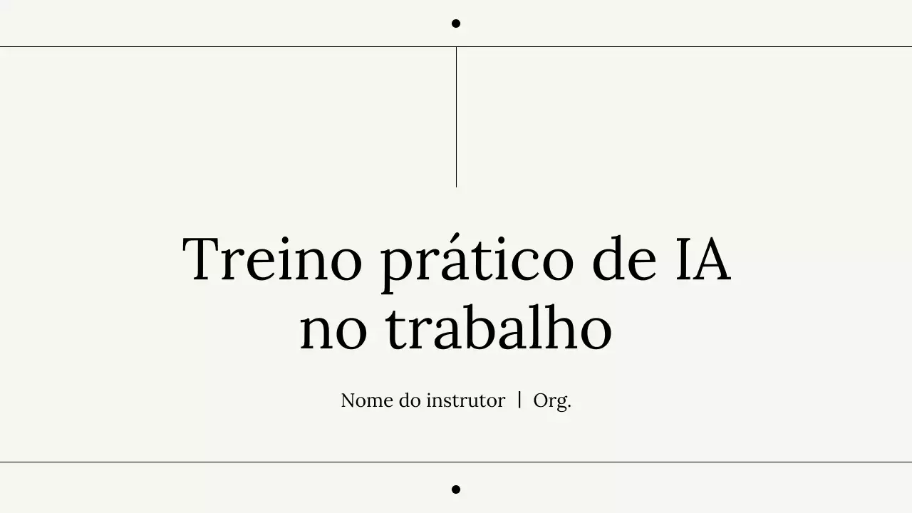 Apresentação do Curso de IA Profissional para Brancos